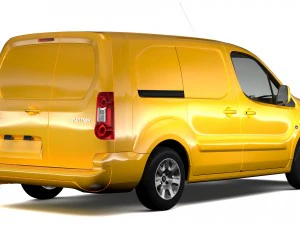 peugeot partner van l2 electric 2017 3D Model