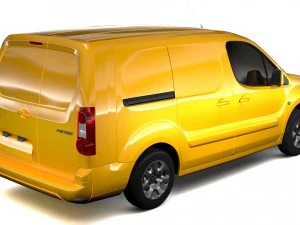 peugeot partner van l2 electric 2017 3D Model