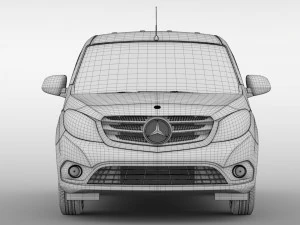 mercedes benz citan van l1 2017 Modelo 3D