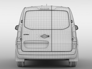 mercedes benz citan van l1 2017 3D Model