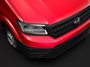 vw crafter chassi doublecab l3 2017 Modello 3D