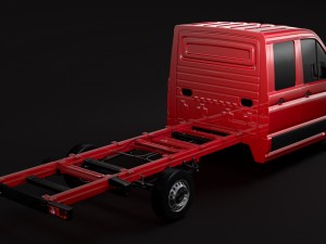 vw crafter chassi doublecab l3 2017 Modello 3D