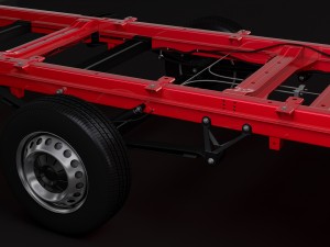 vw crafter chassi doublecab l3 2017 Modello 3D