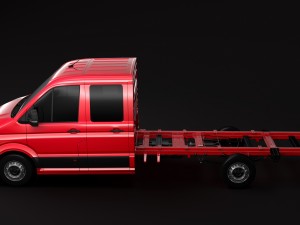 vw crafter chassi doublecab l3 2017 Modello 3D