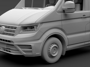 vw crafter chassi doublecab l3 2017 Modello 3D