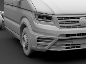vw crafter chassi doublecab l3 2017 Modello 3D