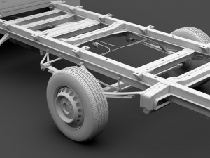 vw crafter chassi doublecab l3 2017 Modello 3D