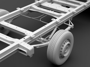 vw crafter chassi doublecab l3 2017 Modello 3D