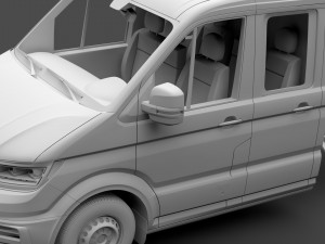 vw crafter chassi doublecab l3 2017 Modello 3D