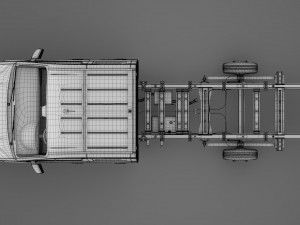 vw crafter chassi doublecab l3 2017 Modello 3D