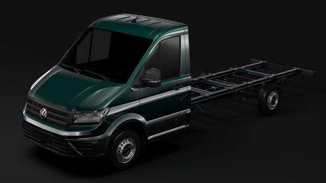 wv crafter chassi singlecab l3 2017 3D Model .c4d .max .obj .3ds .fbx .stl .blend 
