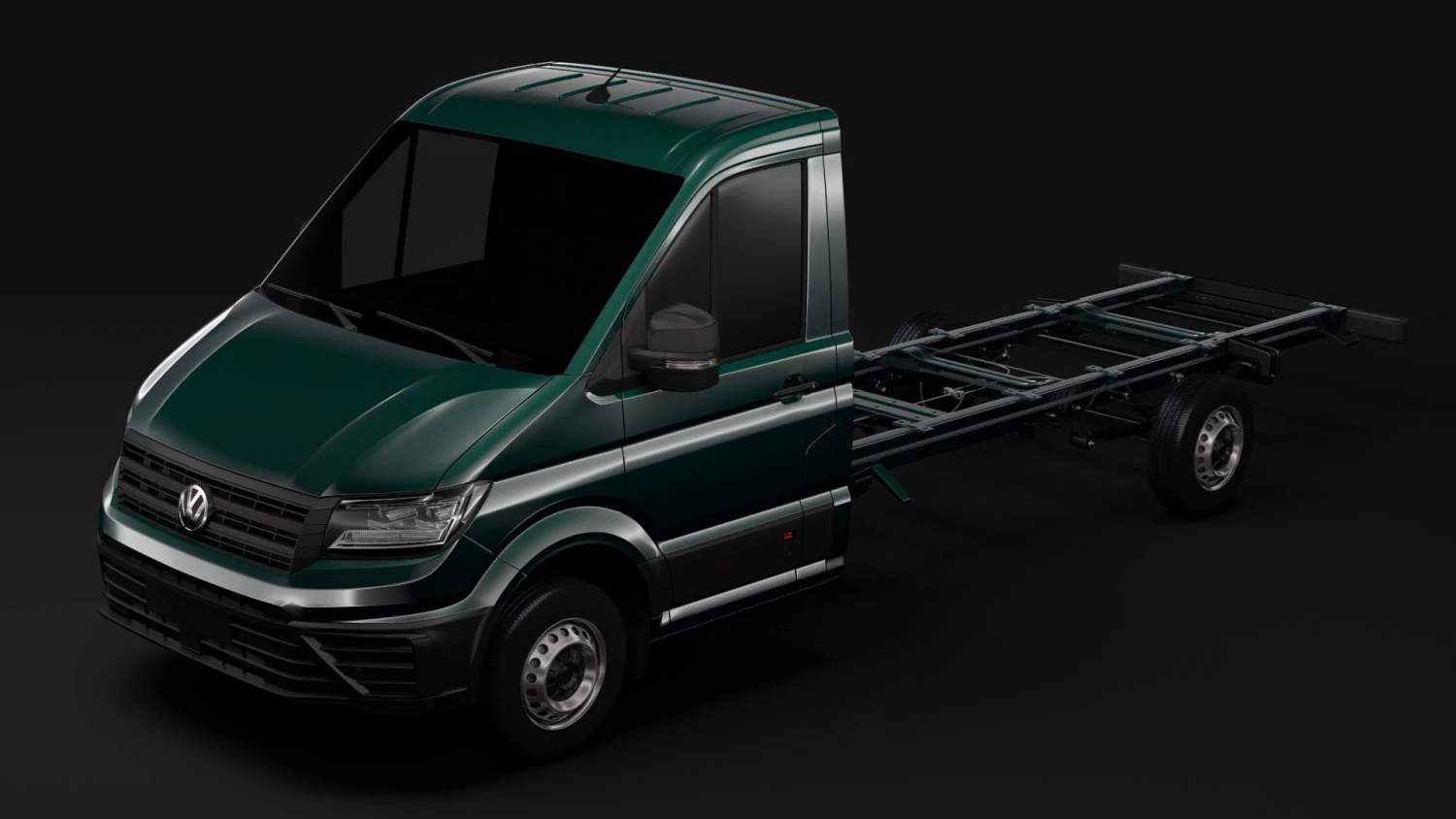 wv crafter chassi singlecab l3 2017 3D Model .c4d .max .obj .3ds .fbx .stl .blend 