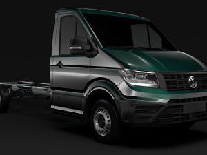 wv crafter chassi singlecab l3 2017 3D Model