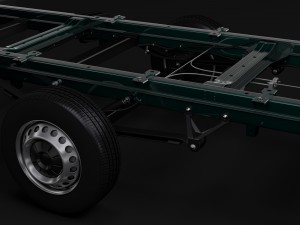 wv crafter chassi singlecab l3 2017 3D Model