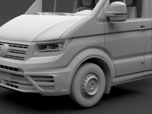 wv crafter chassi singlecab l3 2017 3D Model