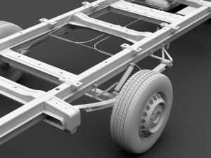 wv crafter chassi singlecab l3 2017 3D Model