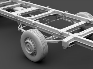 wv crafter chassi singlecab l3 2017 3D Model