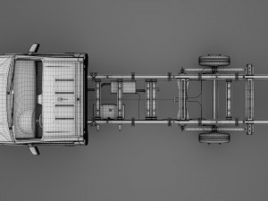 wv crafter chassi singlecab l3 2017 3D Model
