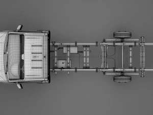 wv crafter chassi singlecab l3 2017 3D Model