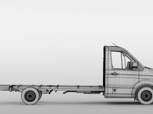 wv crafter chassi singlecab l3 2017 3D Model