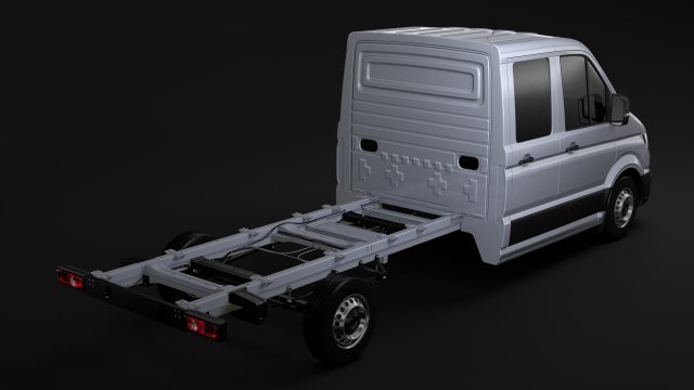 wv crafter chassi doublecab l2 2017 3D Model .c4d .max .obj .3ds .fbx .stl .blend 