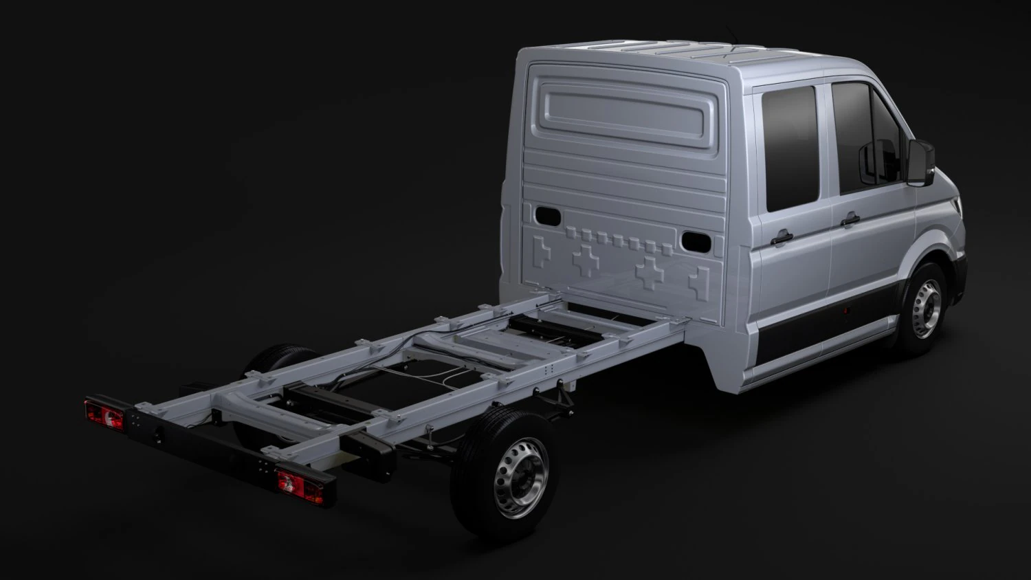 wv crafter chassi doublecab l2 2017 3D Model .c4d .max .obj .3ds .fbx .stl .blend