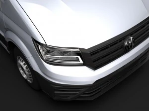 wv crafter chassi doublecab l2 2017 3D Model