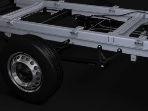 wv crafter chassi doublecab l2 2017 3D Model