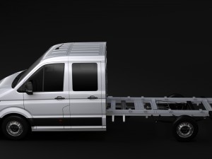 wv crafter chassi doublecab l2 2017 3D Model