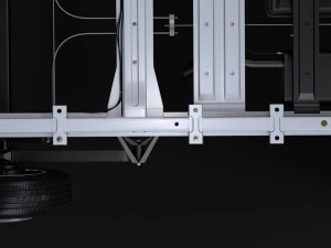 wv crafter chassi doublecab l2 2017 3D Model