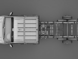 wv crafter chassi doublecab l2 2017 3D Model