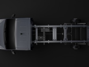 wv crafter chassi singlecab l2 2017 3D मॉडल