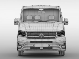 wv crafter chassi singlecab l2 2017 3D मॉडल
