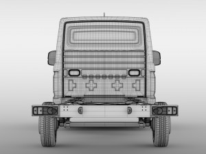 wv crafter chassi singlecab l2 2017 3D मॉडल