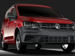 volkswagen caddy fourgon l1 2&egrave;me 2017 Modèle 3D