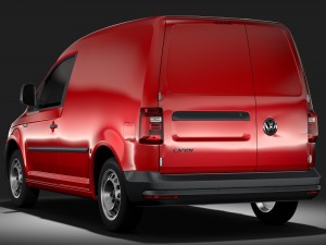 volkswagen caddy panel van l1 2rd 2017 3D Model