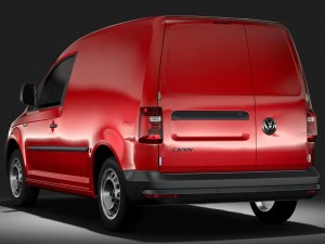 volkswagen caddy panel van l1 2rd 2017 3D Model