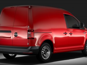 volkswagen caddy panel van l1 2rd 2017 3D Model