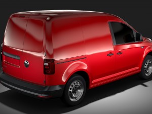 volkswagen caddy panel van l1 2rd 2017 3D Model