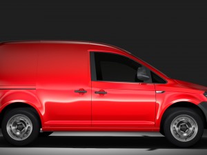 volkswagen caddy panel van l1 2rd 2017 3D Model