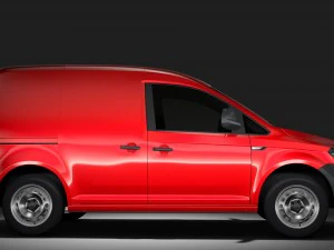 volkswagen caddy panel van l1 2rd 2017 3D Model