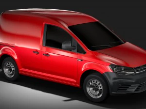 volkswagen caddy panel van l1 2rd 2017 3D Model