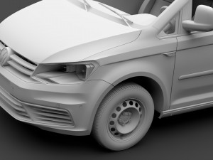 volkswagen caddy panel van l1 2rd 2017 3D Model