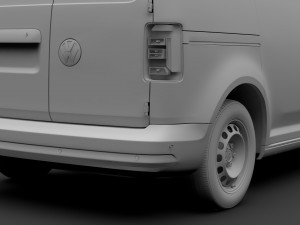 volkswagen caddy panel van l1 2rd 2017 3D Model