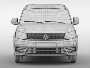 volkswagen caddy panel van l1 2rd 2017 3D Model