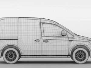 volkswagen caddy panel van l1 2rd 2017 3D Model