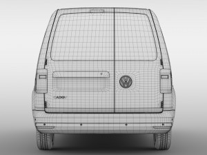 volkswagen caddy panel van l1 2rd 2017 3D Model