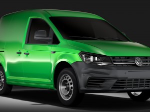 volkswagen caddy panel van l1 2017 Modèle 3D