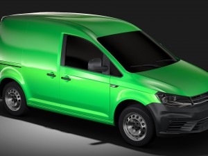volkswagen caddy panel van l1 2017 Modèle 3D