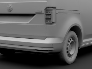 volkswagen caddy panel van l1 2017 Modèle 3D